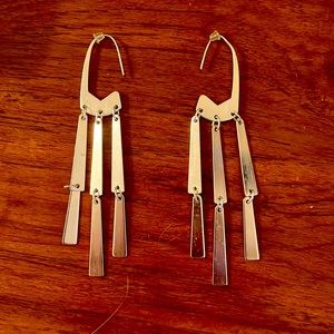 Kendra Scott gold drop earrings